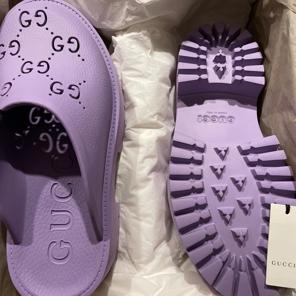 Gucci Shoes - women’s Gucci platform perforated g sandal